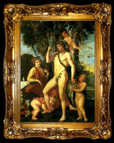 framed  Nicolas Poussin bacchus-apollo, ta009-2